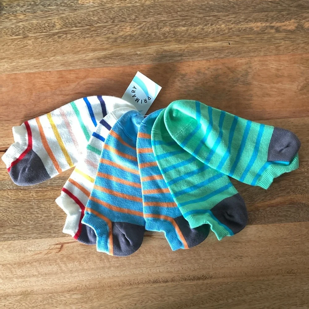 Primary Kids 3-Pack Ankle Socks